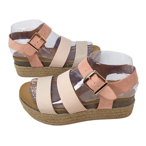 Patrizia Larissa Sandals Spring Step NWOB Platform Espadrille Size 37 or 6.5-7 - Picture 1 of 12